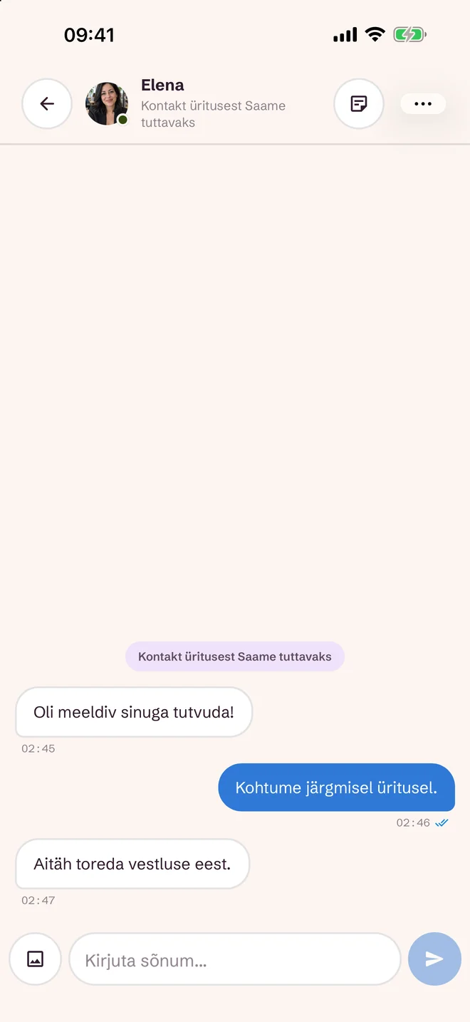 Vestlusvaade pärast sündmust