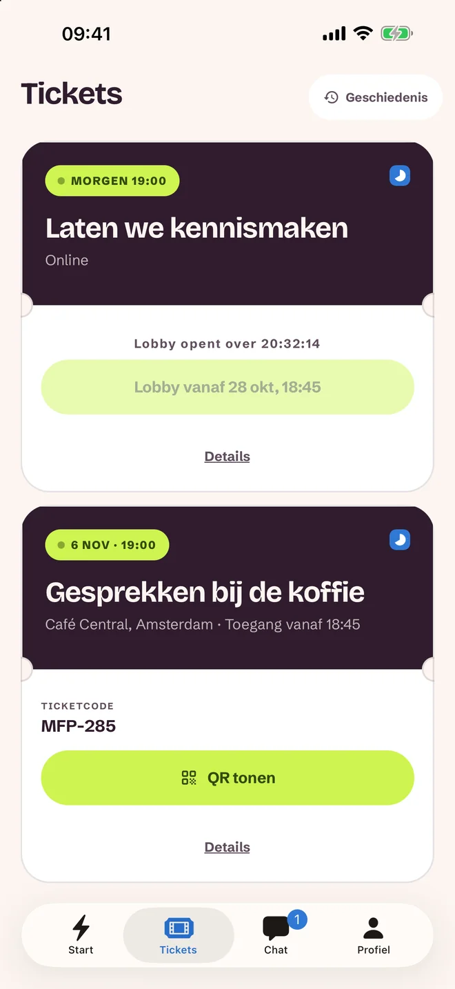 Ticketscherm